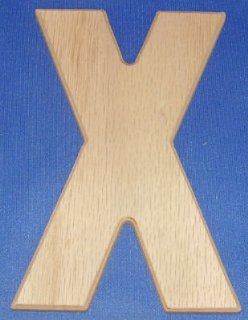 Wood Letters & Numbers 5 Inch Letter X   House Numbers  
