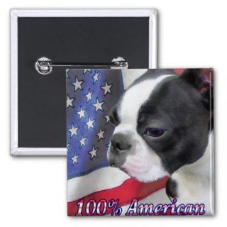 100% American Boston Terrier Pins