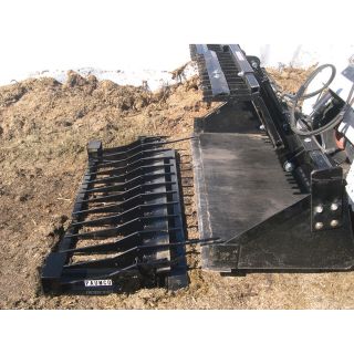 Paumco Feed and Rock Fork — 74in.L, Model# 1108  Skid Steers   Attachments