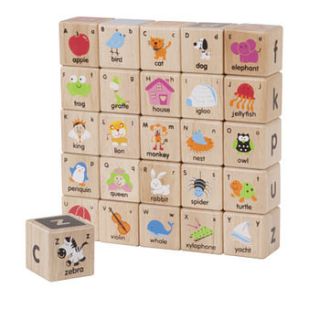 abc wooden blocks by toys of essence