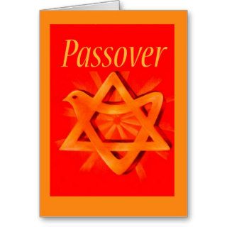 3583 Passover Red Gold Greeting Card