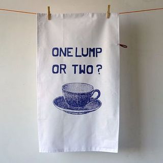 one lump or two tea towel by mr.ps
