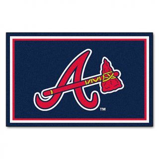 Sports Team Area Rug   Atlanta Braves   4' x 6'