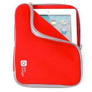 Red Neoprene Water And Impact Resistant Cover For Apple iPad, Apple iPad 2 & The New iPad 3 Computers & Accessories