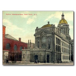 Postcard, Police Headquarters, New York City, 1911