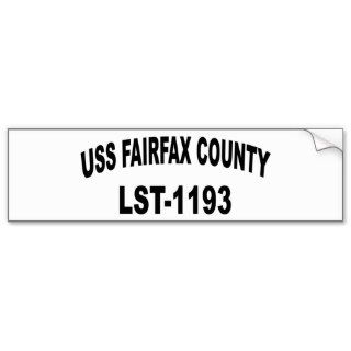 USS FAIRFAX COUNTY (LST 1193) BUMPER STICKERS
