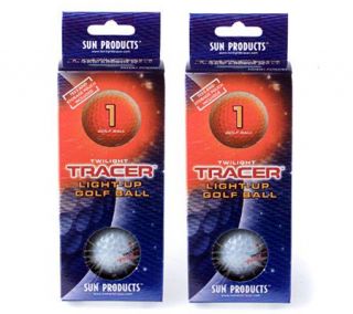 Set of 2 Twilight Tracer Light Up Golf Ball Kit —