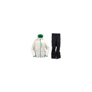 Burton Idiom Continuum Down Jacket Bright White w/ Burton Fife Pants True Black jacket pkg 750