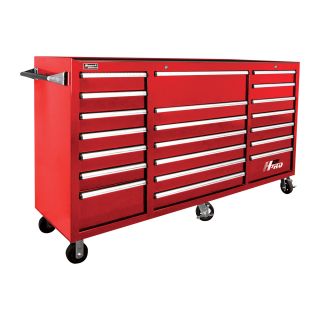 Homak H2PRO 72in., 21-Drawer Rolling Tool Cabinet — Red, 72 1/8in.W x 22in.D x 46 3/4in.H, Model# RD040221720  Tool Chests
