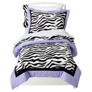 Sweet Jojo Designs Purple Zebra 5 pc. Toddler Be