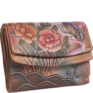 Anuschka Wallet on a String   Premium Rose Antique