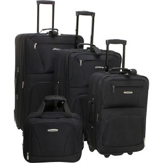 Rockland Luggage Deluxe 4 Piece Luggage Set