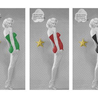 marilyn print by sarah haines by for all we know