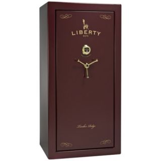 Liberty Timber Ridge TR25 25 Gun Safe Mechanical Lock Burgundy Marble Brass 618219