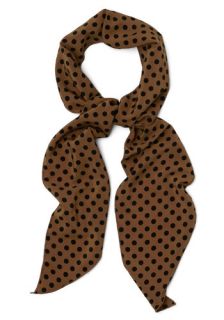 Levity Is Up to Me Scarf in Chestnut  Mod Retro Vintage Scarves