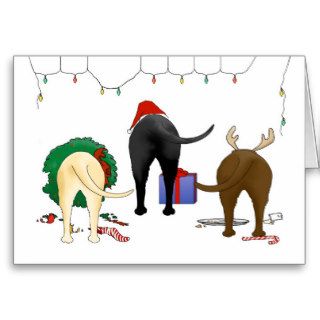 Nothin' Butt A Lab Christmas Greeting Cards