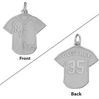Baseball Jersey Charm Or Pendant W/ Name And Number Jewelry Products Jewelry
