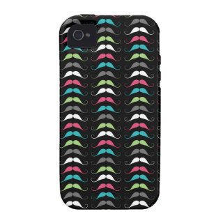 Cool Colorful Moustache Pattern Case Mate iPhone 4 Case