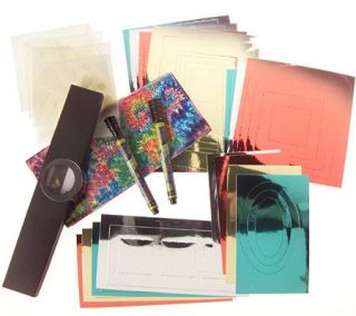 95 Piece Write n Rub Foil Scrapbooking Kit —