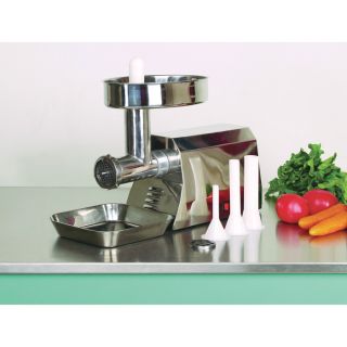 Kitchener Electric Meat Grinder — #8 Stainless Steel, 3/8 HP  Electric Meat Grinders