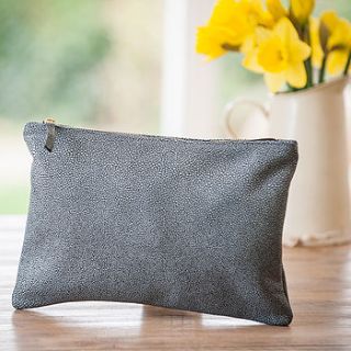 leather zip clutch by red ruby rouge