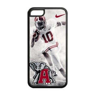 NCAA Alabama Crimson Tide Number #10 Hard Case Cover for iPhone 5c, White Cell Phones & Accessories