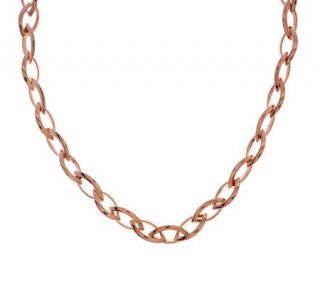 Bronzo Italia 24 Polished Marquise Link Necklace —