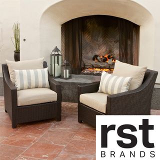 RST Slate Club Chair Patio Furniture (Pack of 2) RST Brands Sofas, Chairs & Sectionals