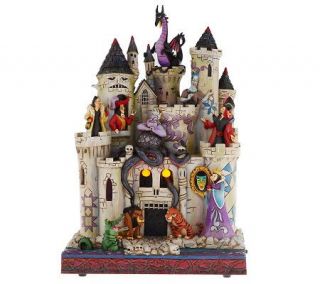 Jim Shore Disney Traditions Haunted Castle with Villans —