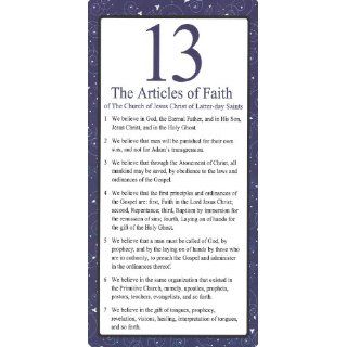 LDS 13 Articles of Faith Bookmark Pack   One Side Lists the First 7 Articles of Faith & the Other Side List the Last 6 Articles of Faith   10 Bookmark Pack 