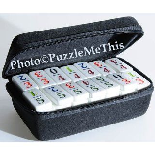 Mexican Train Double 12 Dominoes _ Travel Size _with Colored Numbers Toys & Games