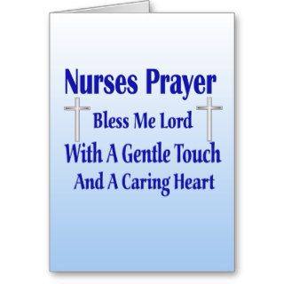 Nurses Prayer Card