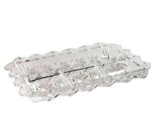 Portico by Fifth Avenue Crystal 4 Section Relish Tray —