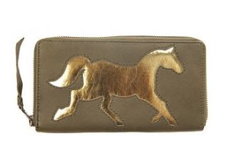 olive horse or fox wallet by the estate yard