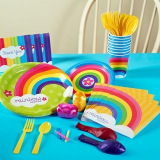 Rainbow Wishes Party Pack for 8   Multicolor