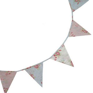 faded rose floral bunting by little ella james
