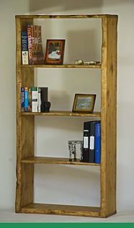 handcrafted tall wooden shelves by kwetu