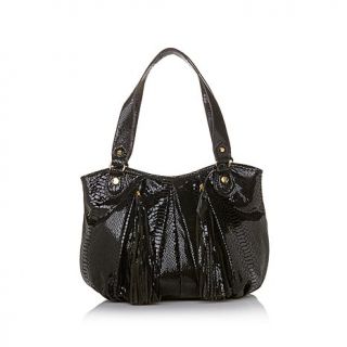 Chi by Falchi Embossed Suede Bag
