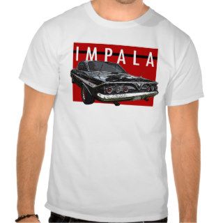 1961 Chevy Impala Bubble Top Rear View Tee Shirts