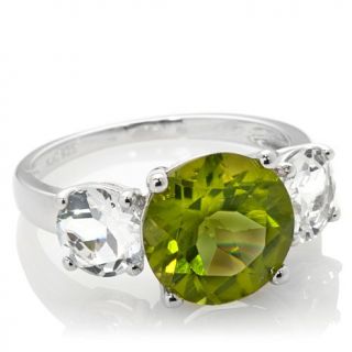 Colleen Lopez 5.8ct Peridot and White Topaz Sterling Silver "Green Goddess" 3 S