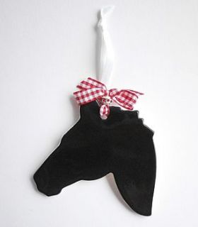 black horse ceramic hanging by dimbleby ceramics