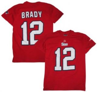 Tom Brady New England Patriots Eligible Receiver Red Name and Number T shirt Small  Sports Fan T Shirts  Clothing