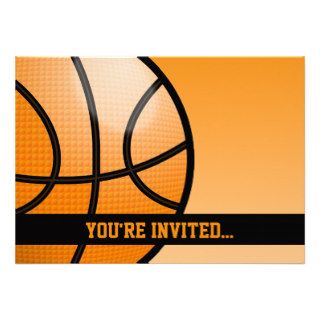 Basketball Birthday Custom Invite