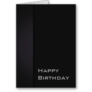 Modern Black Birthday Greeting Cards