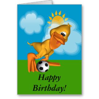 Eggbert The Duck Happy Birthday Card