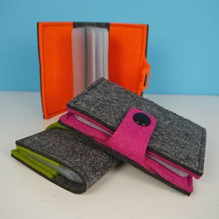 grey felt card wallet by deservedly so