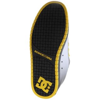 DC Court Graffik Se Skate Shoes Grey/Yellow