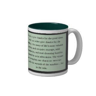 Quiet Courage Inspirational Verse Coffee Mugs