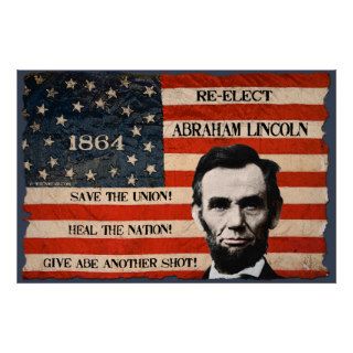 Abraham Lincoln 1864 Campaign Wall Poster