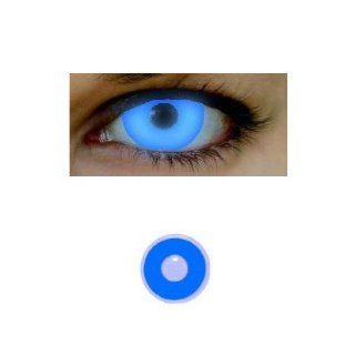Farbige Kontaktlinsen EYE 2 EYE GLO UV blue Drogerie & Körperpflege
